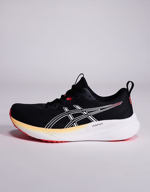 Asics Gel-Pulse 16 Running Trainers In Black And White