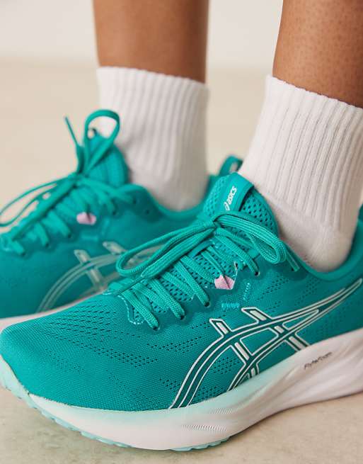 Asics Gel-pulse 16 Running Trainers In Wave Teal And Soothing Sea