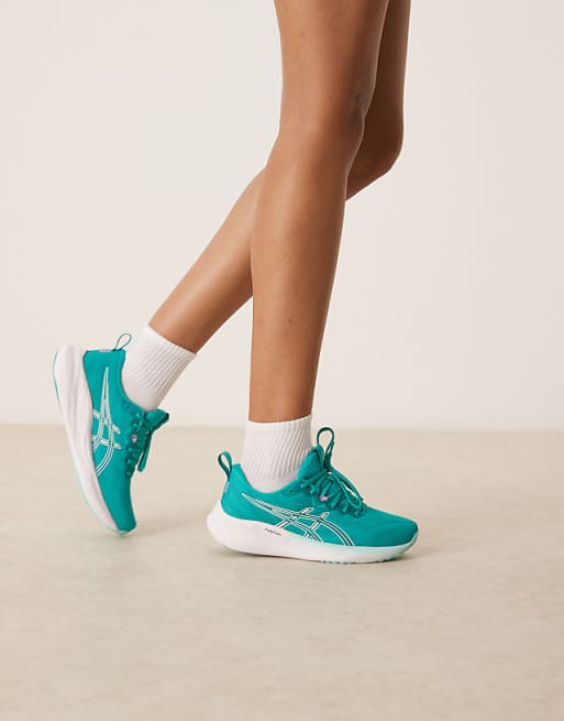Asics Gel-pulse 16 running trainers in wave teal and soothing sea