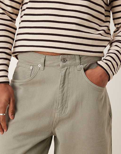 DESGIN Denim Jort In Grey