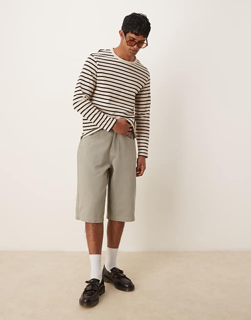 DESGIN denim jort in grey