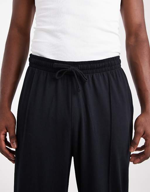 DESIGN 2 Pack Lounge Bottoms In Black And Grey Marl