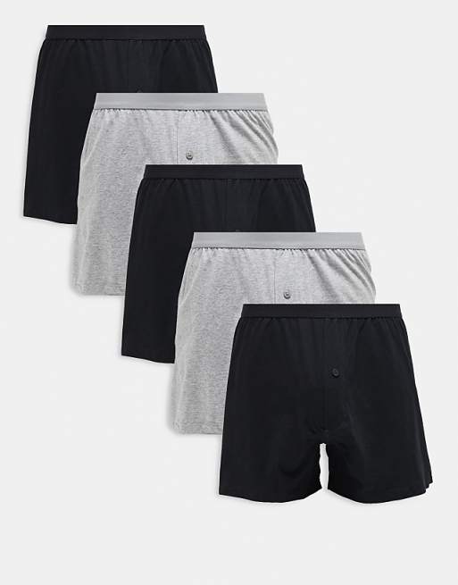 DESIGN 5 Pack Boxers In Multi