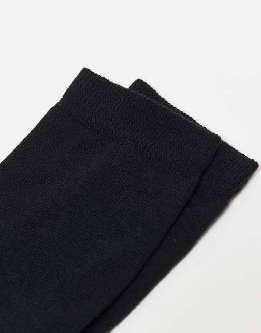 DESIGN 5 Pack Cotton Rich Socks In Black