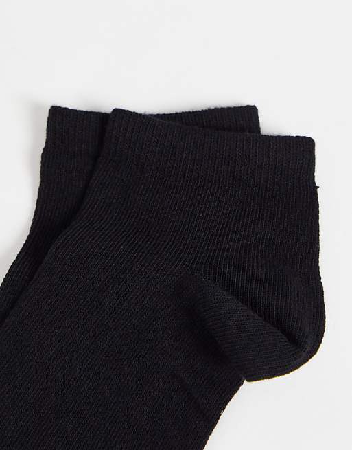 DESIGN 5 Pack Trainer Socks In Black