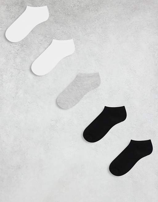 DESIGN 5 pack trainer socks in multi