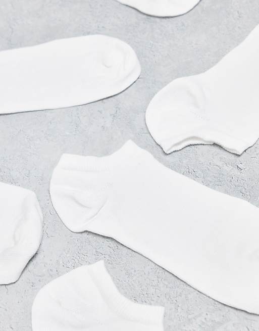 DESIGN 7 Pack Trainer Socks In White
