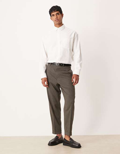 DESIGN 90s Oversized Oxford Shirt In White