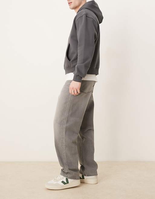 DESIGN Baggy Jeans In Grey