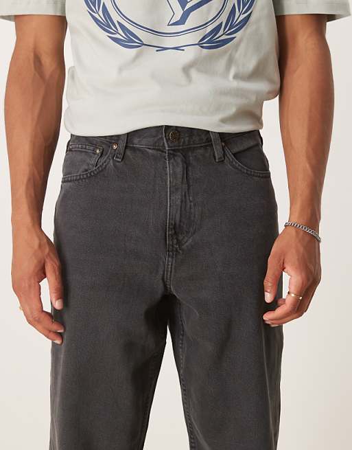 DESIGN Baggy Jeans In Washed Black