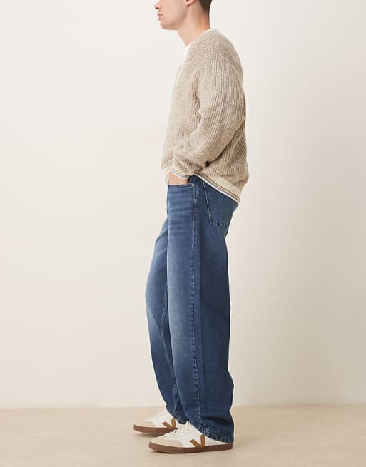 DESIGN Baggy Leg Jean In Vintage Wash