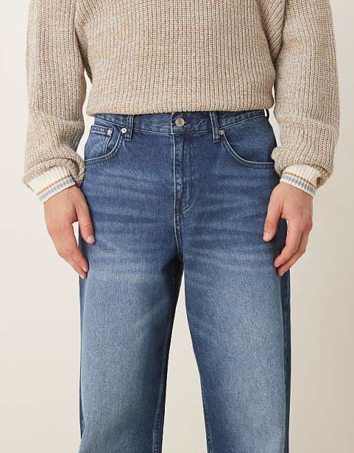 DESIGN Baggy Leg Jean In Vintage Wash