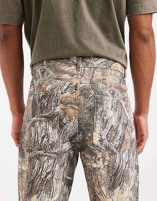 DESIGN Baggy Trousers In Camo