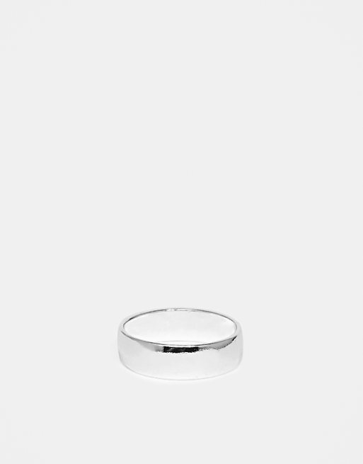 DESIGN band ring in silver tone - SILVER