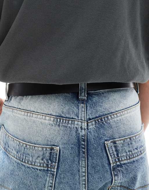 DESIGN Belt In Black Faux Leather