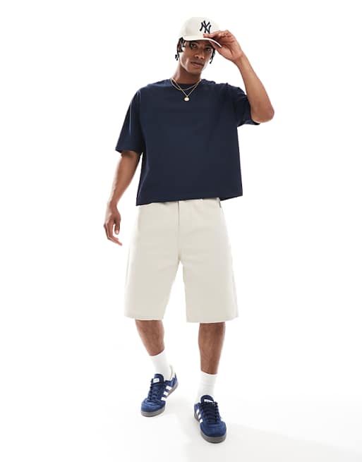 DESIGN Boxy Oversized Graphic T-shirt In Navy