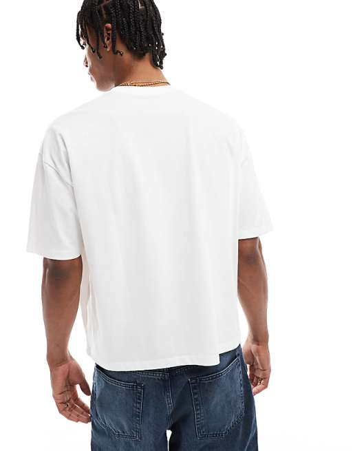 DESIGN Boxy Oversized Graphic T-shirt In White