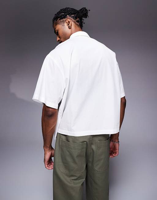 DESIGN Boxy Oversized Poplin Shirt In White