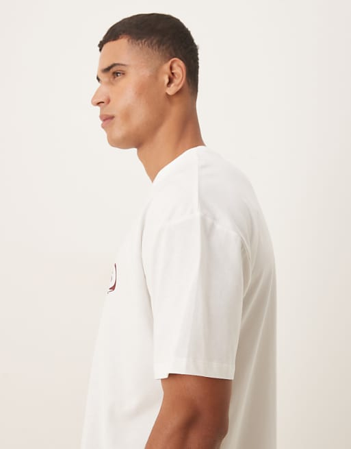 DESIGN Boxy Oversized T-shirt With Cartoon Print In White