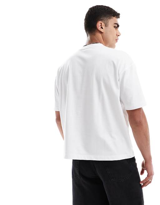 DESIGN Boxy Oversized T-shirt With France Sport Graphic In White