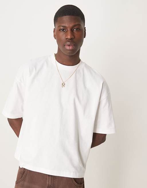 DESIGN Boxy Oversized T-shirt With Fruit Graphic In White