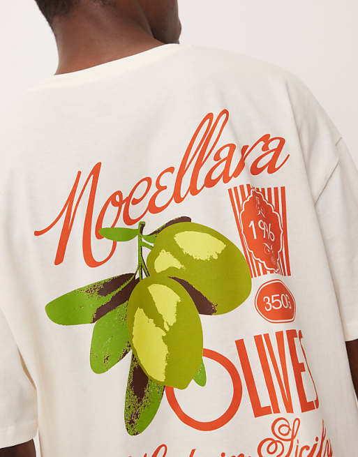 DESIGN Boxy Oversized T-shirt With High Summer Graphic In Off White
