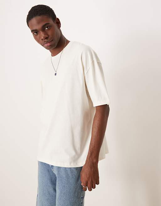 DESIGN Boxy Oversized T-shirt With High Summer Graphic In Off White