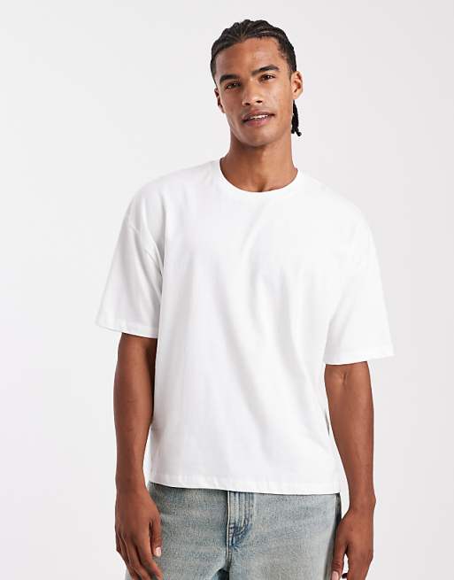 DESIGN Boxy Oversized T-shirt With Scenic Graphic In White