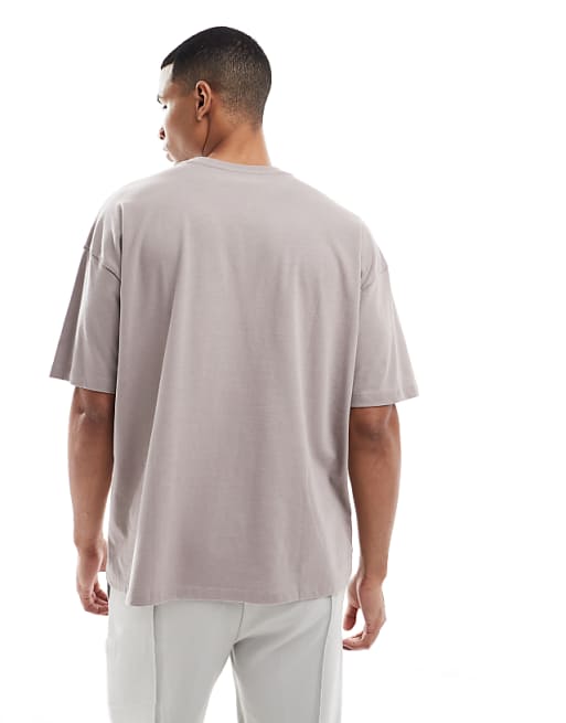 DESIGN Boxy Oversized T-shirt With Summer Back Graphic In Navy