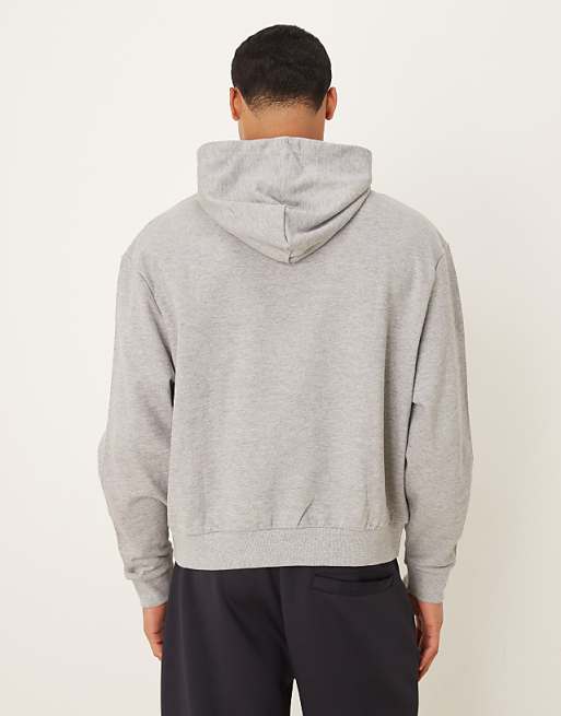 DESIGN Boxy Relaxed Hoodie In Grey