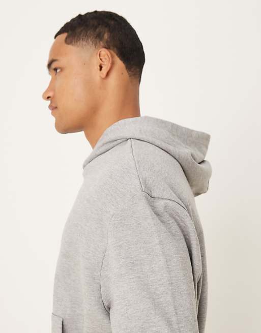 DESIGN Boxy Relaxed Hoodie In Grey