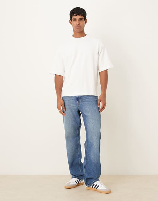 DESIGN BreatheMAX™ Heavyweight Oversized Boxy T-shirt In White Cotton Blend