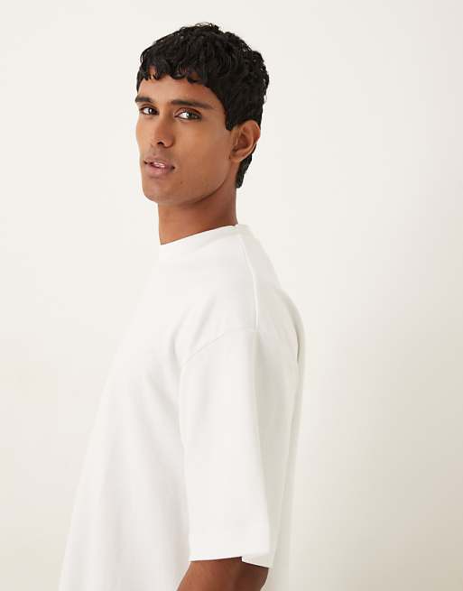 DESIGN BreatheMAX™ Heavyweight Oversized Boxy T-shirt In White Cotton Blend