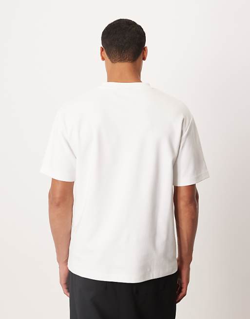 DESIGN BreatheMAX™ Heavyweight Oversized T-shirt With Text Graphic In White