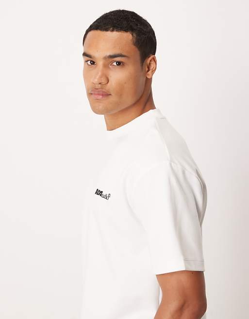 DESIGN BreatheMAX™ Heavyweight Oversized T-shirt With Text Graphic In White
