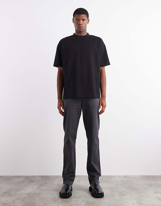 DESIGN BreatheMAX™ Heavyweight Oversized T-shirt In Black Cotton Blend