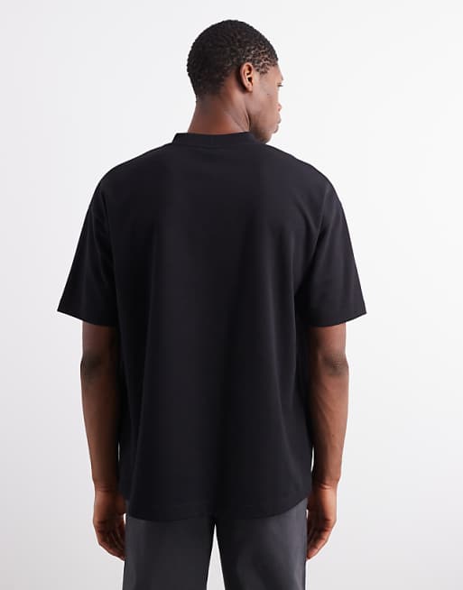 DESIGN BreatheMAX™ Heavyweight Oversized T-shirt In Black Cotton Blend