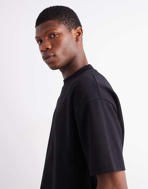 DESIGN BreatheMAX™ Heavyweight Oversized T-shirt In Black Cotton Blend