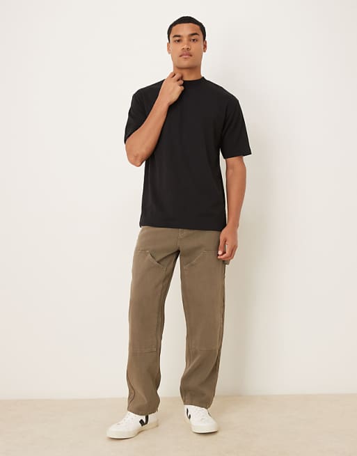 DESIGN BreatheMAX™ Heavyweight Relaxed T-shirt In Black Cotton Blend