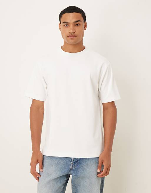 DESIGN breatheMAX™ heavyweight relaxed t-shirt in black cotton blend cotton blend