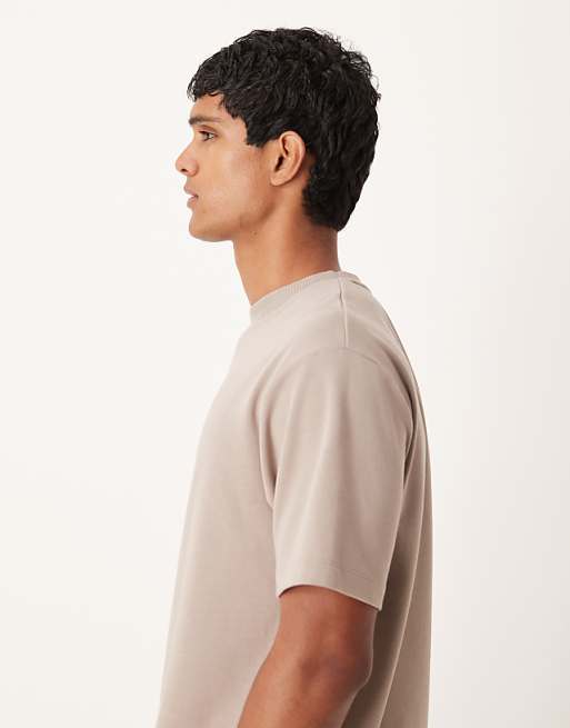 DESIGN BreatheMAX™ Heavyweight Relaxed T-shirt In Brown Cotton Blend