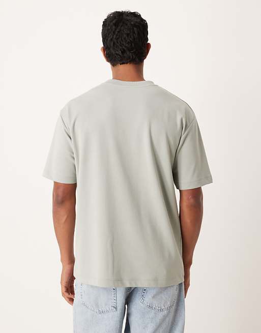 DESIGN BreatheMAX™ Heavyweight Relaxed T-shirt In Sage Cotton Blend