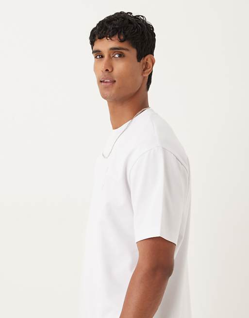 DESIGN BreatheMAX™ Heavyweight Relaxed T-shirt With City Graphic In White