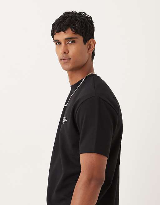 DESIGN BreatheMAX™ Heavyweight Relaxed T-shirt With Text Graphic In Black