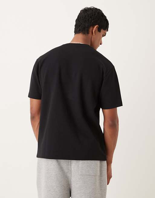 DESIGN BreatheMAX™ Heavyweight Relaxed T-shirt With Text Graphic In Black
