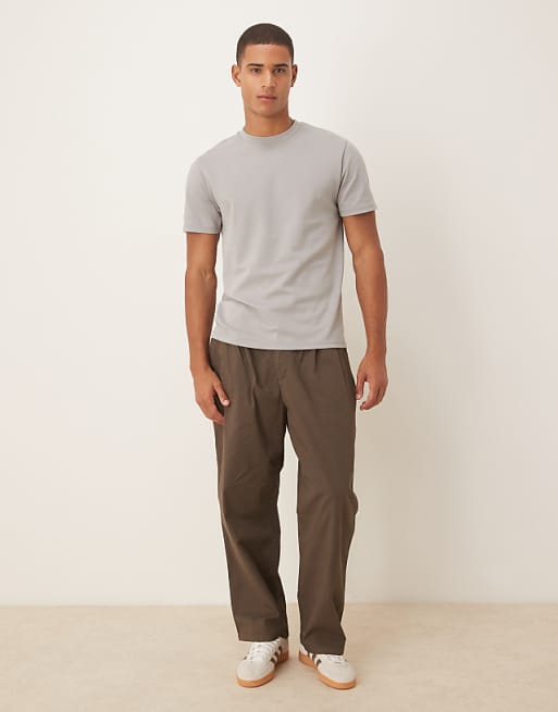 DESIGN BreatheMAX™ Heavyweight T-shirt In Grey Cotton Blend