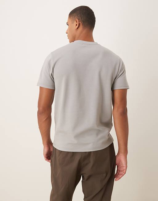 DESIGN BreatheMAX™ Heavyweight T-shirt In Grey Cotton Blend