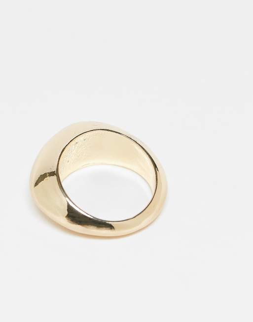 DESIGN Bubble Ring In Two-tone Brushed And Gold Tone
