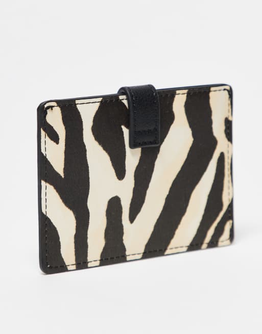 DESIGN Card Holder In Zebra Print