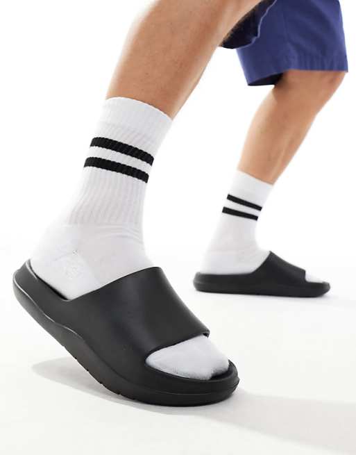 DESIGN chunky sliders in black